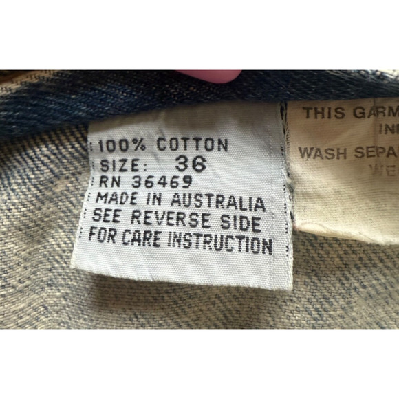 Vtg Acid Washed Shorts Mens 36x10 Baggy Cargo Jorts Made in Australia Y2K Skater - Picture 5 of 7